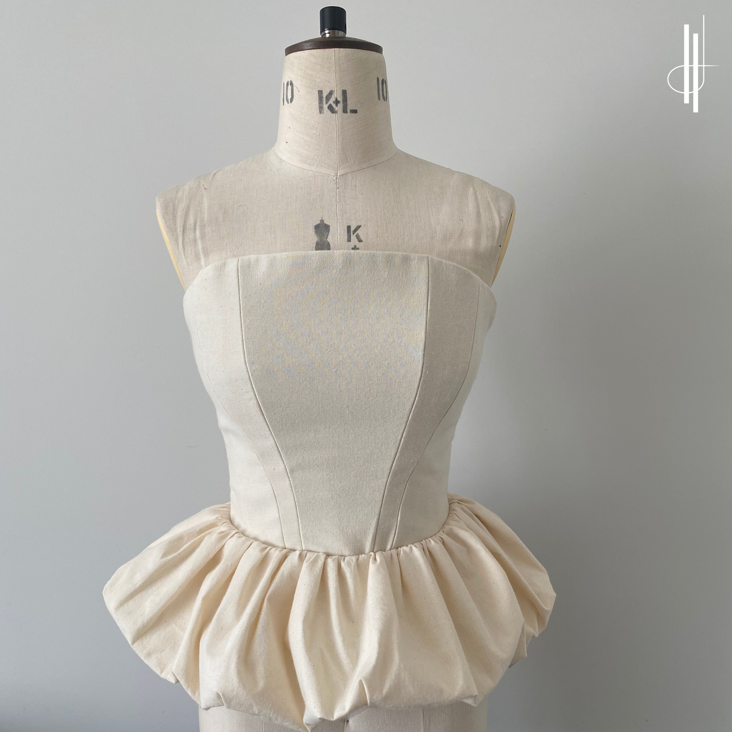 'Iris' Bubble Hem Corset PDF Sewing Pattern and Sewing Instructions