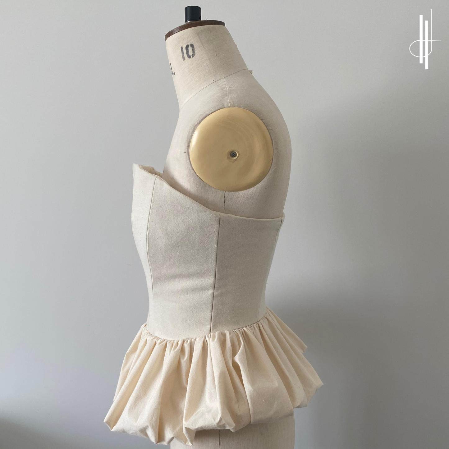 'Iris' Bubble Hem Corset PDF Sewing Pattern and Sewing Instructions