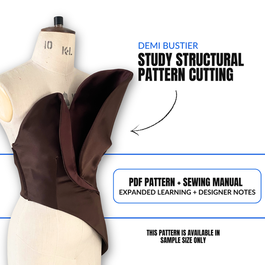 'Demi' Bustier Corset Top PDF Sewing Pattern and Sewing Instructions