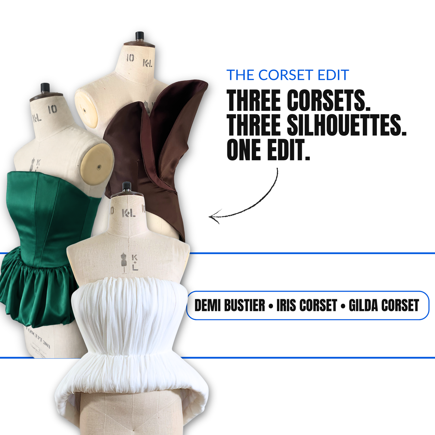 'The Corset Edit' PDF Sewing Pattern and Sewing Instructions