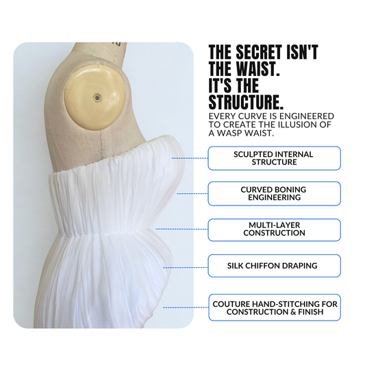 'Gilda' Sculpted Corset PDF Sewing Pattern and Sewing Instructions in 7 sizes