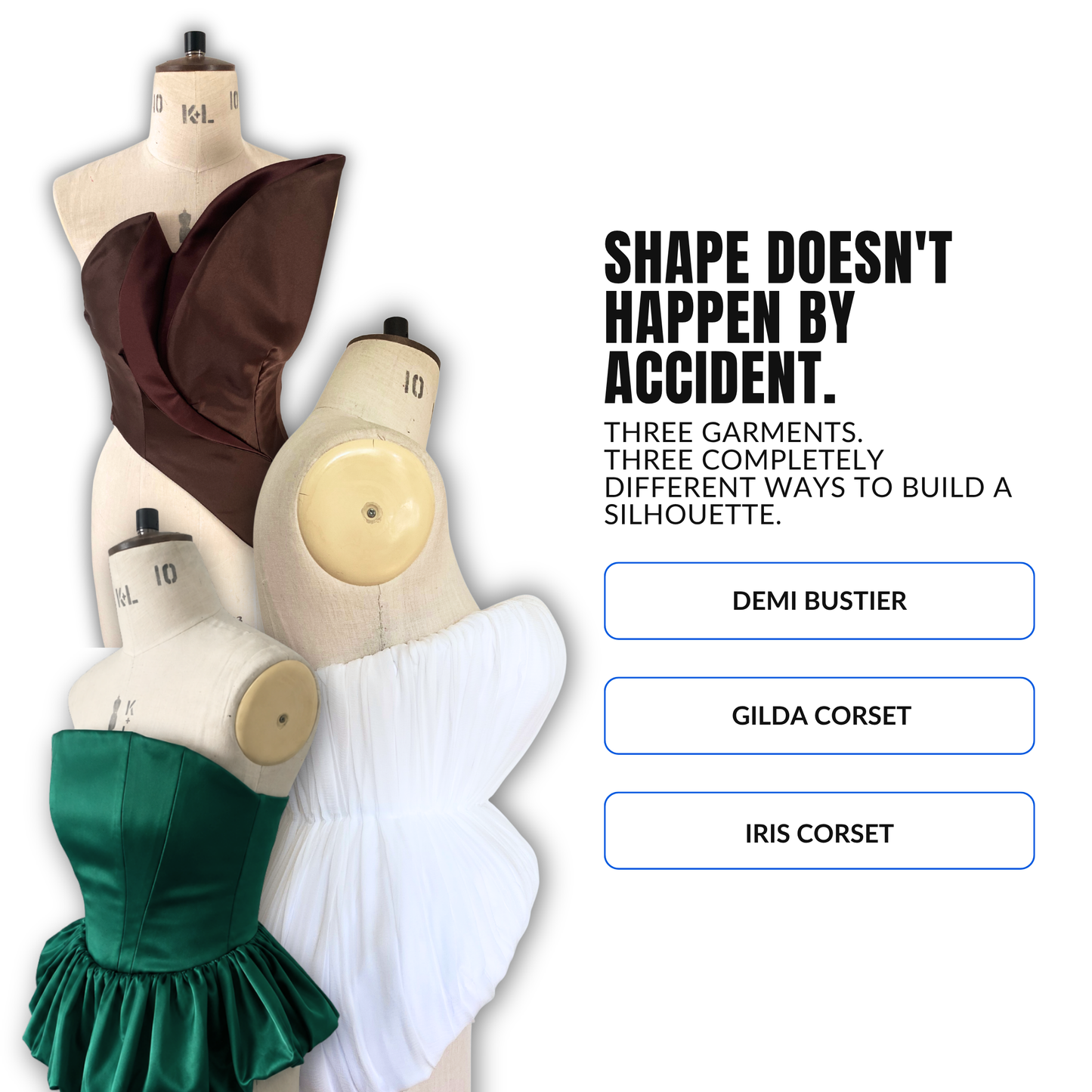 'The Corset Edit' PDF Sewing Pattern and Sewing Instructions