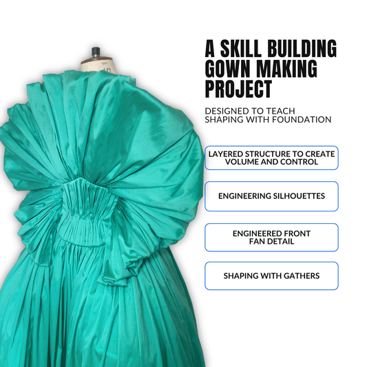 'Astrid' Gown PDF Sewing Pattern and Sewing Instructions in 7 sizes
