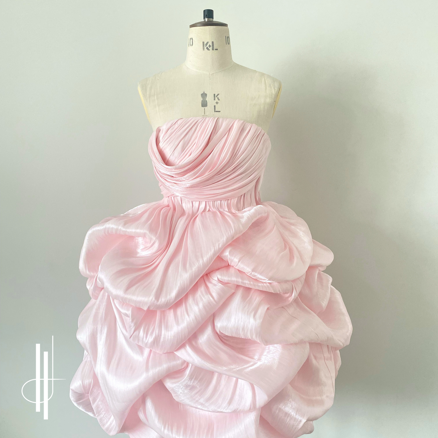 'Elara' Couture Draped Mini Dress PDF Sewing Pattern,Sewing Instructions and Draping Tutorial