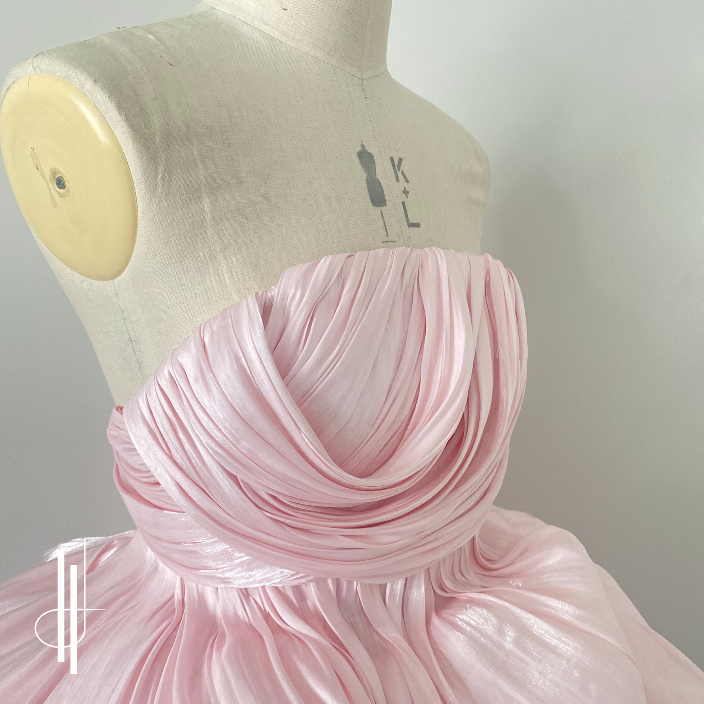 'Elara' Couture Draped Mini Dress PDF Sewing Pattern,Sewing Instructions and Draping Tutorial