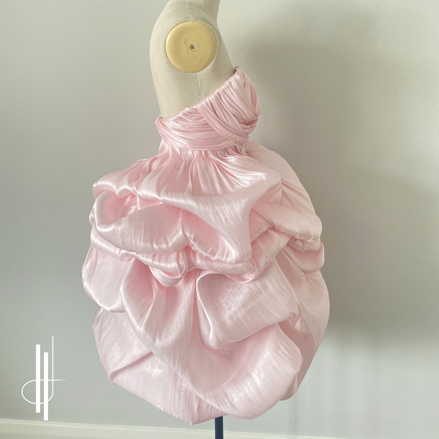 'Elara' Couture Draped Mini Dress PDF Sewing Pattern,Sewing Instructions and Draping Tutorial