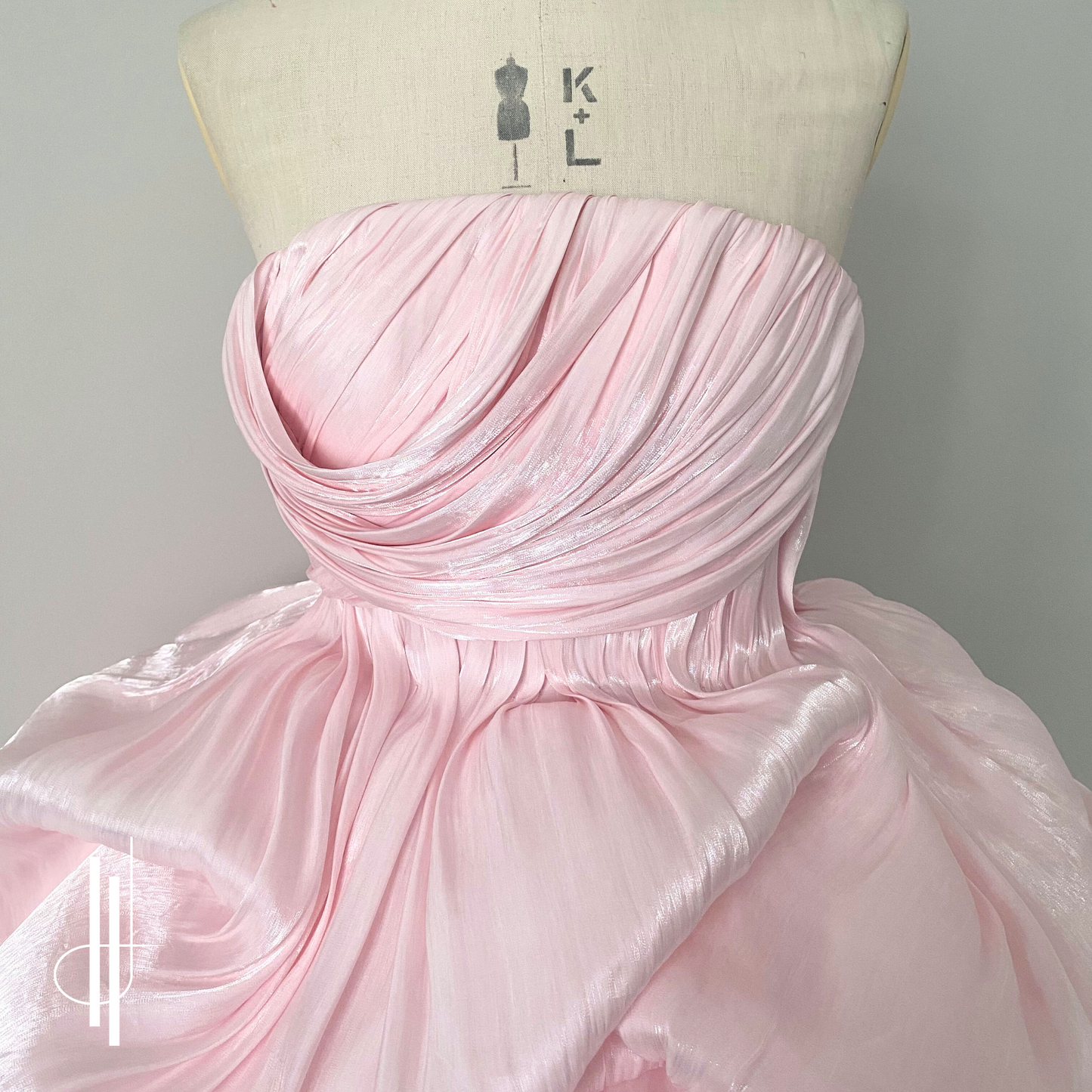 'Elara' Couture Draped Mini Dress PDF Sewing Pattern,Sewing Instructions and Draping Tutorial