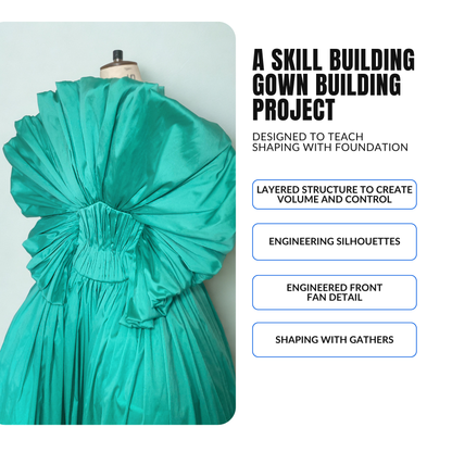 'Astrid' Gown PDF Sewing Pattern and Sewing Instructions in 7 sizes