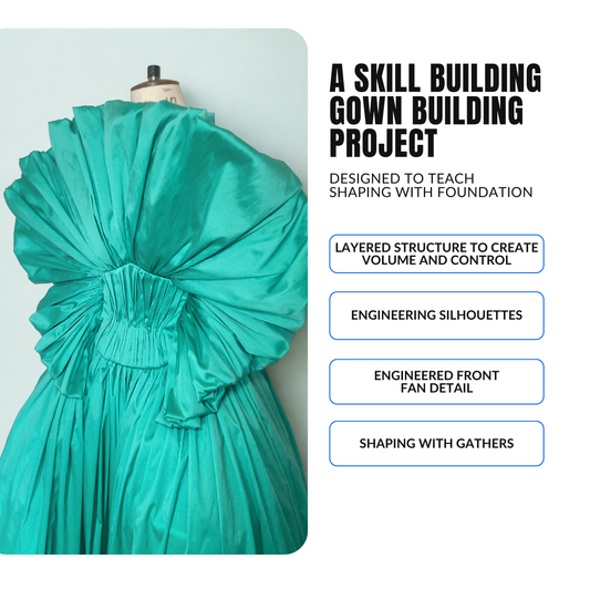'Astrid' Gown PDF Sewing Pattern and Sewing Instructions in 7 sizes